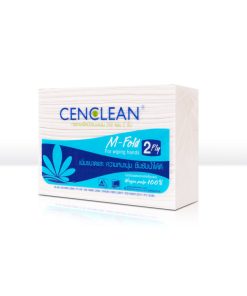 CENCLEAN กระดาษเช็ดมือ 2 ชั้น 250 แผ่น 4 ห่อ แถมฟรี 2 ห่อ : 1 หีบ บรรจุ 4 ถุง